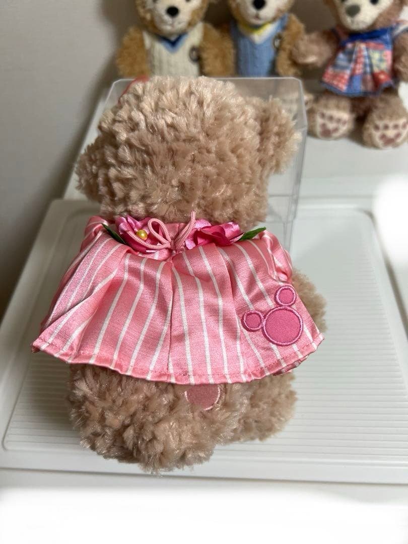 ダッフィー、シェリーメイぬいぐるみ、ぬいぐるみネックストラップセッ（スプリング）