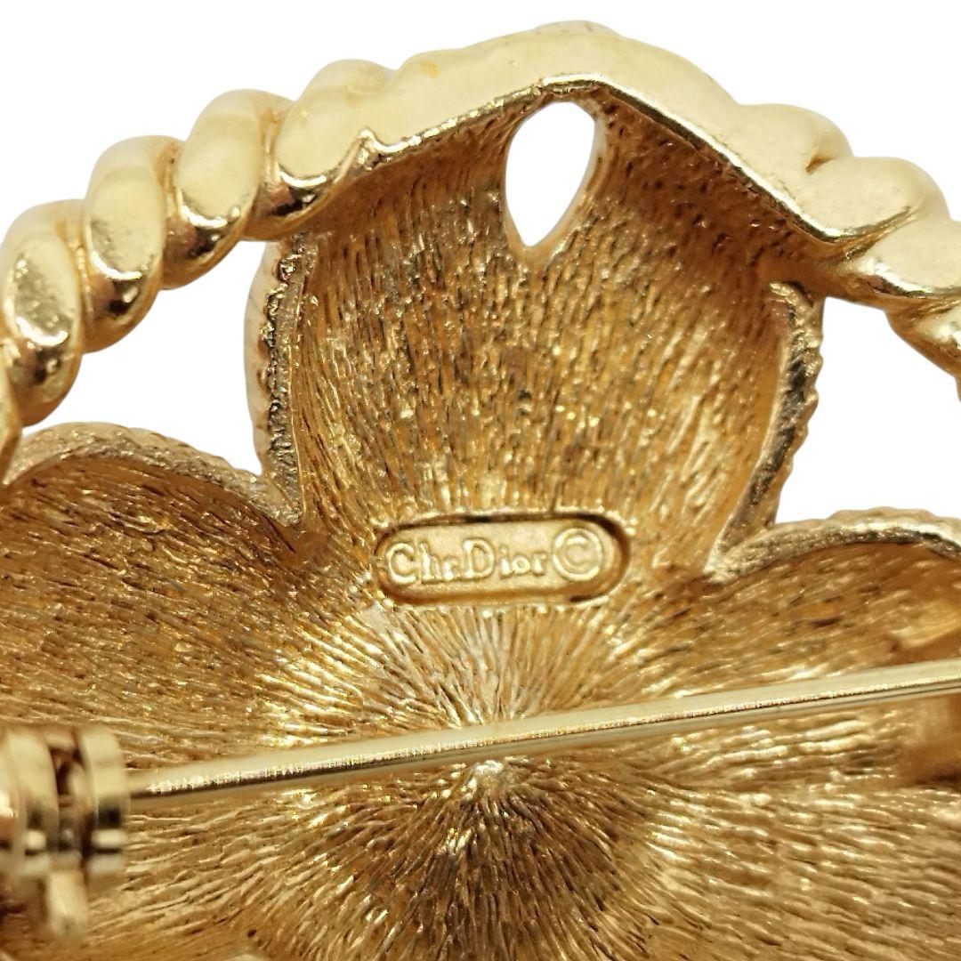 美品　Dior　ディオール　アクセサリー　ブローチ　ヴィンテージ