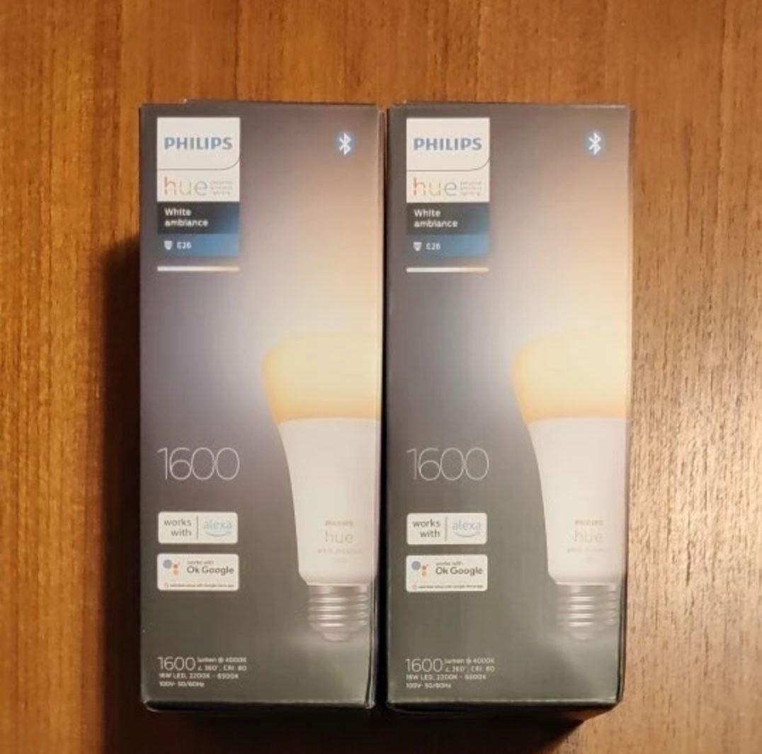 Philips Hue E26 100W 1600lm 2個セット