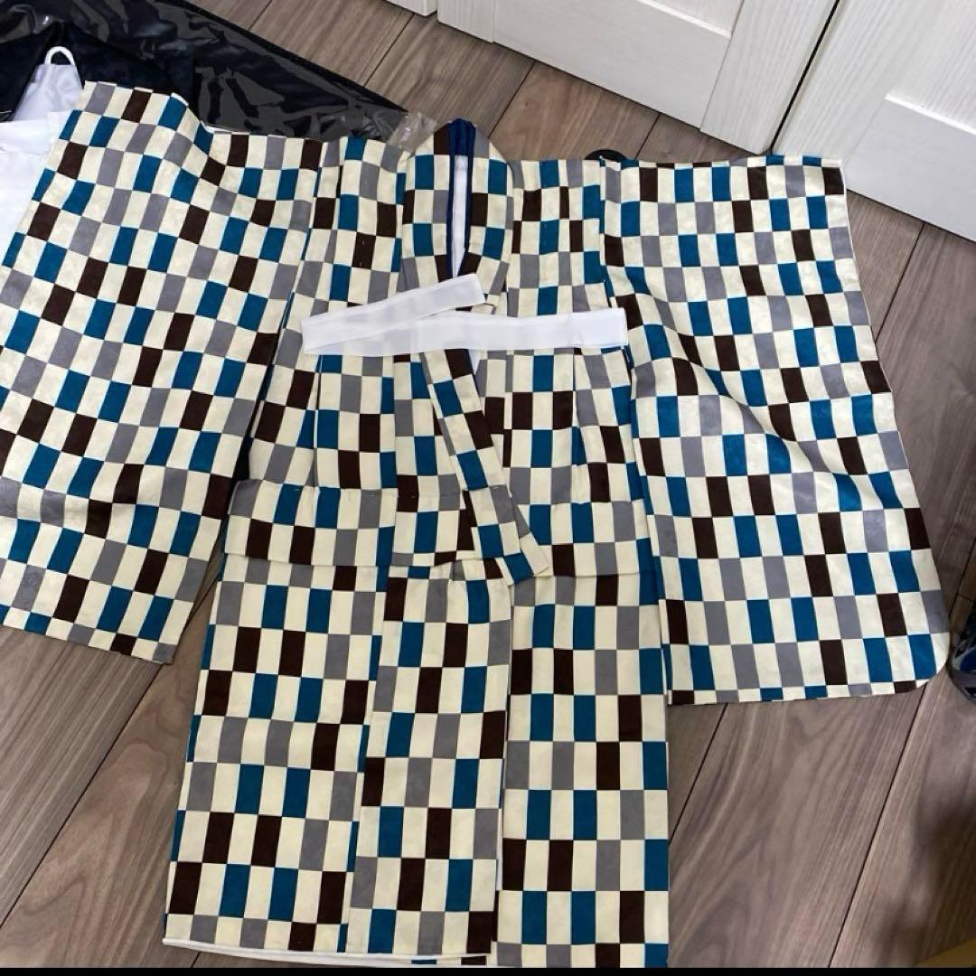 七五三　袴　男の子　3歳　一式セット　被布　草履　下駄　雪駄