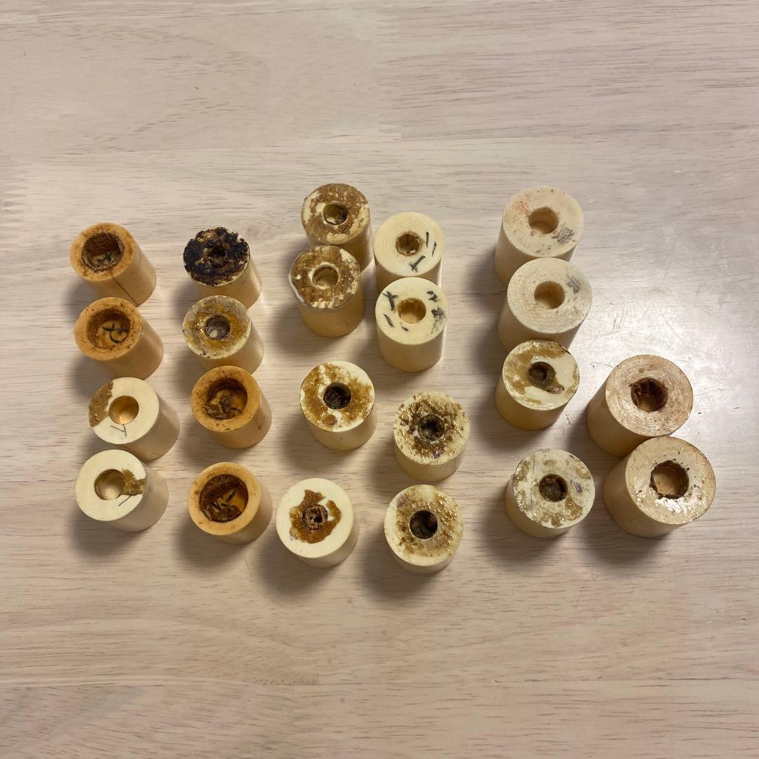 軸先　根付け材　掛け軸用　11個セット(22個) 588g