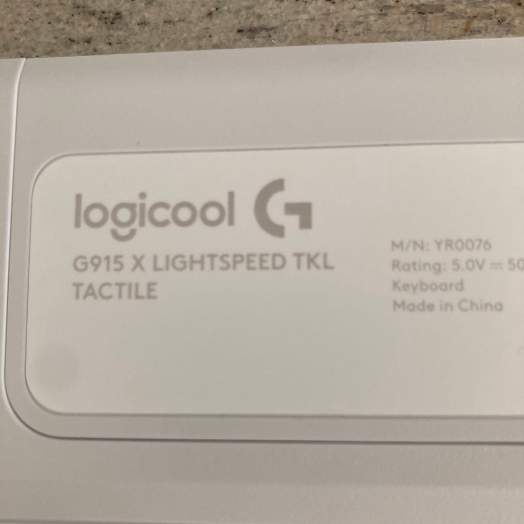 G915X LIGHTSPEED TKL ホワイト 日本語配列 キーボード本体