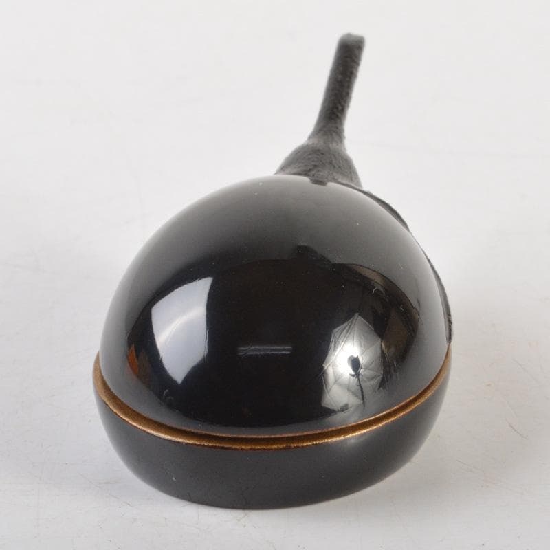 茶道具　輪島塗　江尻玄舟作　茄子香合　共箱　V　6469