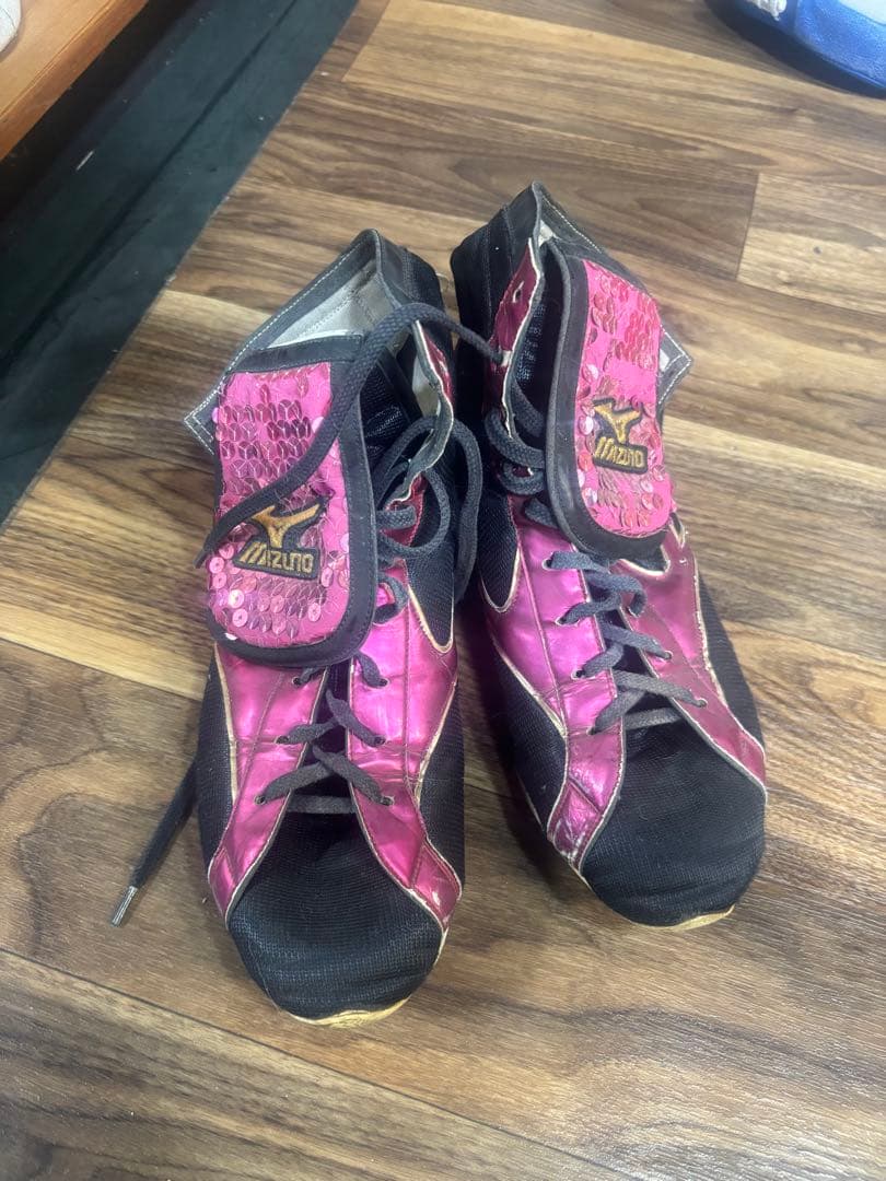 Mizuno ボクシングシューズ ピンク/黒