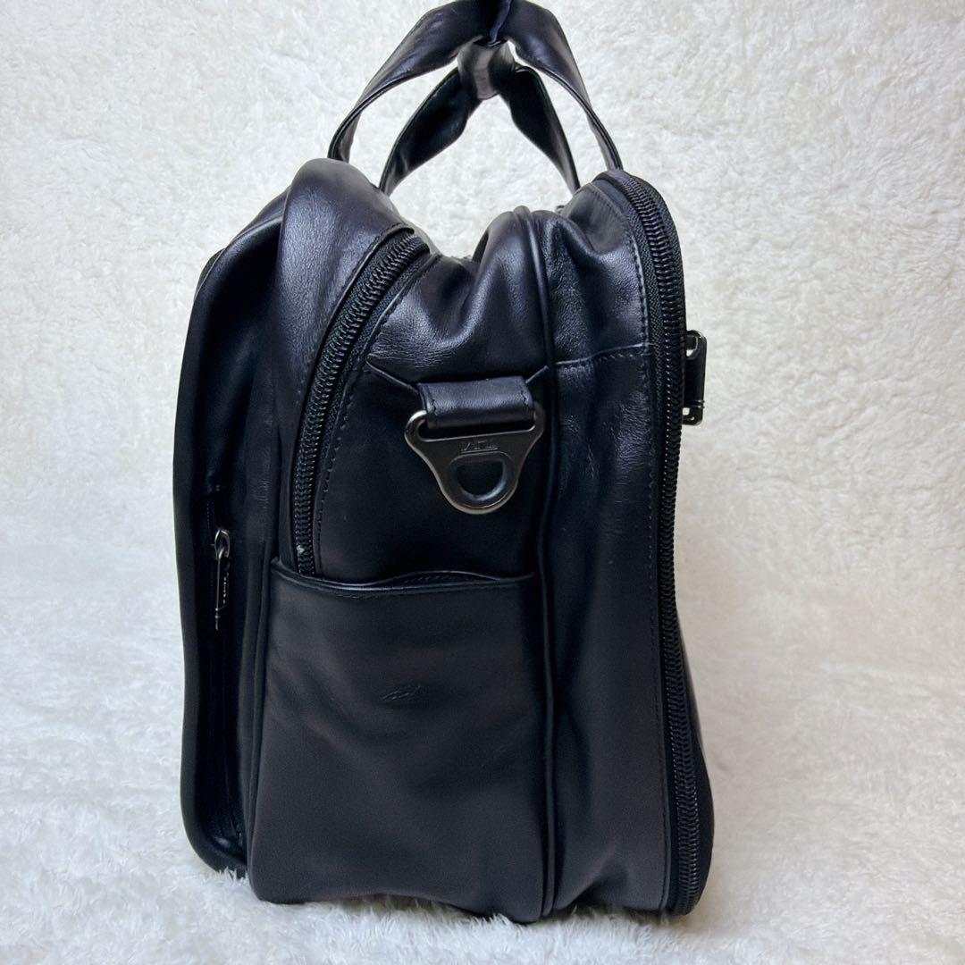 【極美品】 TUMI オールレザー 2way ブリーフケース 2室 大容量 A4