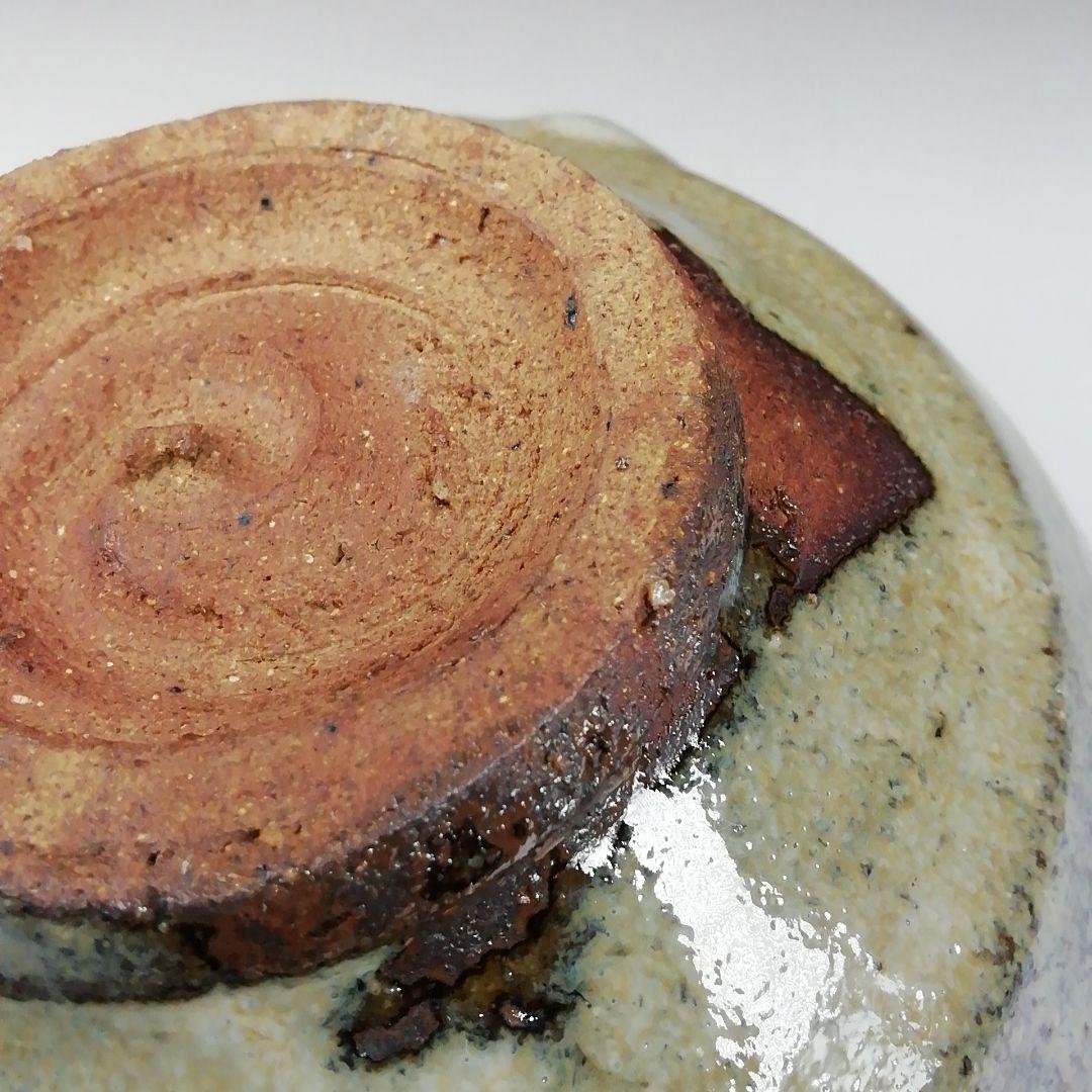 Ｔ１４５　茶碗　『竹灰釉』『東条秋津窯　藤村時雄』　共箱　抹茶碗　茶道具