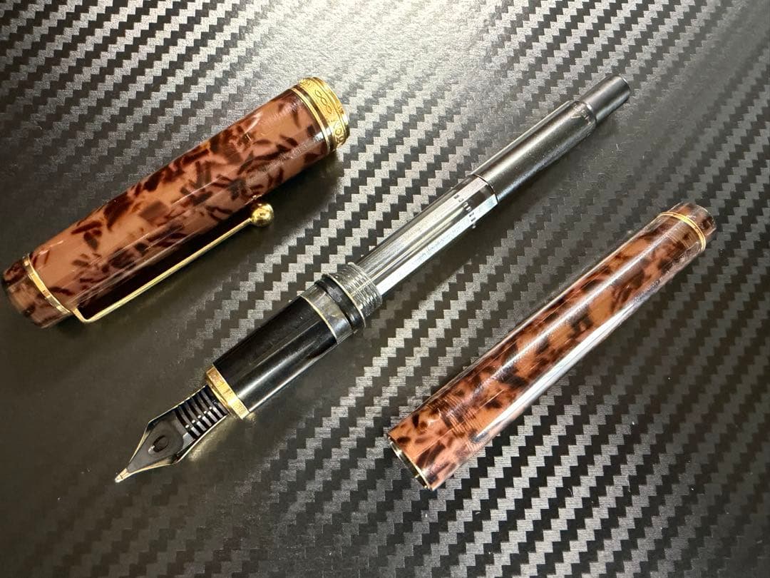 極美品 パイロット カスタム レガンス 初期型 B 太字 万年筆 ブラウン