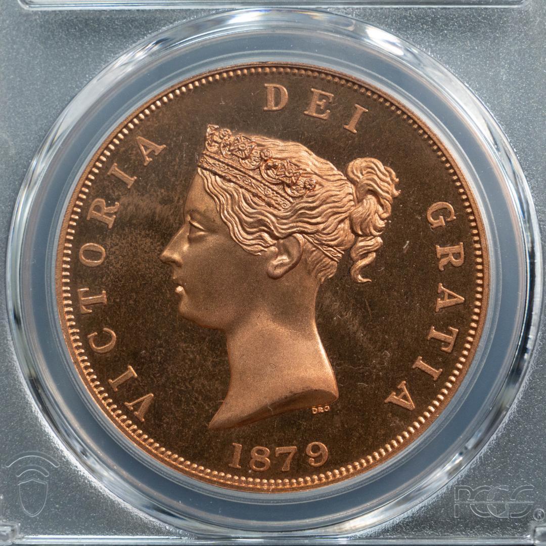 1879 イギリス ヴィクトリア PCGS PR67 INAレトロ クラウン銅貨