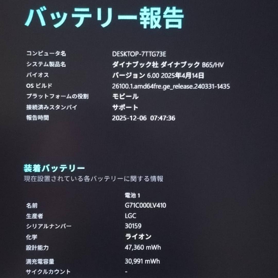 B65HV/11世代i5/SSD256GB/16GB/FHD/15.6型