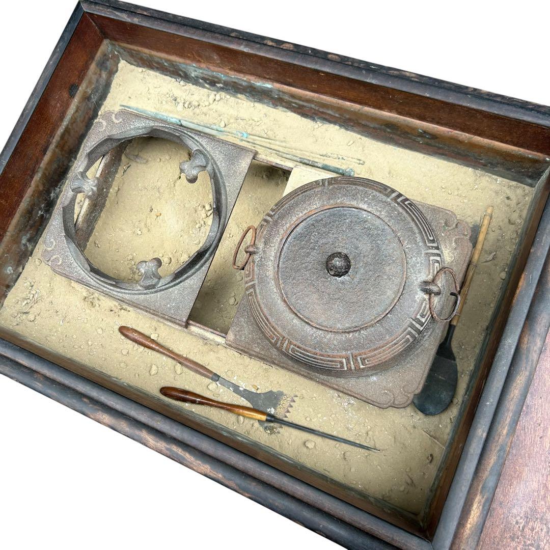 関東火鉢 長火鉢 囲炉裏 古民具 茶道具 レトロ 古民家 木製 和家具