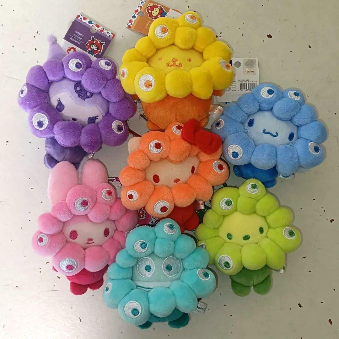 サンリオ　推しカラーミャクミャクカラビナ付ぬいぐるみBC 全7種セット