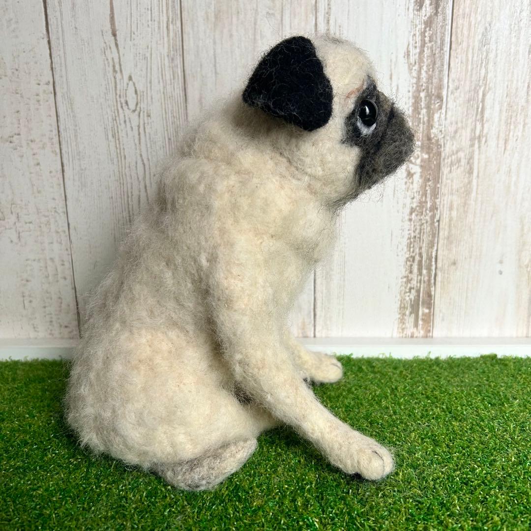 ★⭐︎えむえむ⭐︎★羊毛フェルト【パグ】犬　メモリアル　オーダー　マック