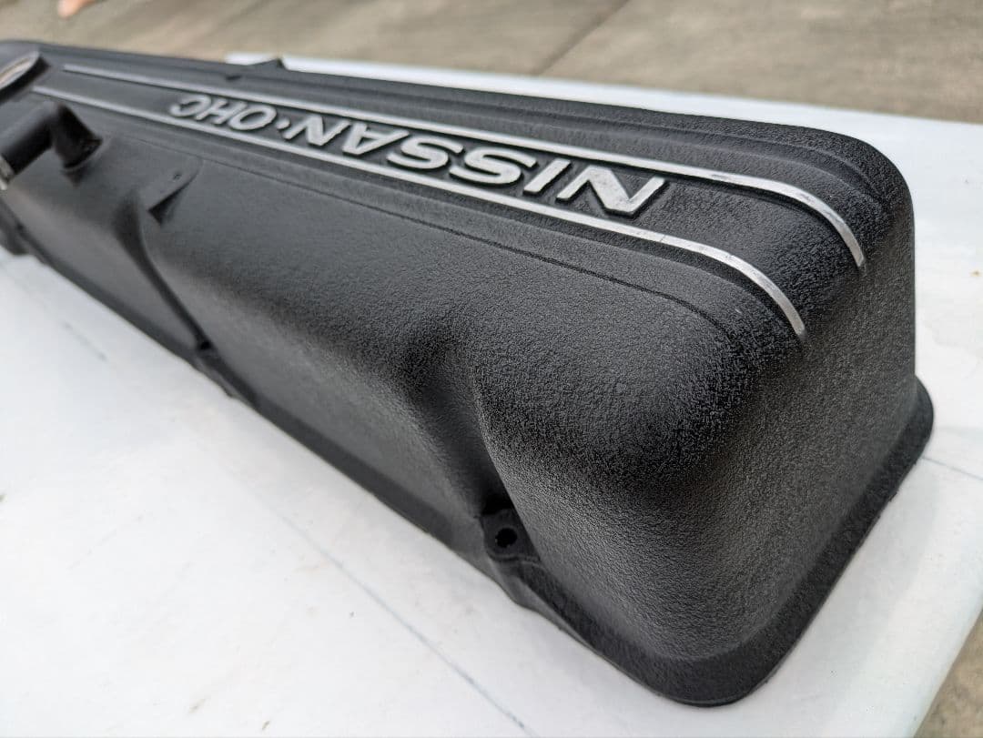 日産　NISSAN OHC L型エンジン　L6タペットカバー　結晶塗装　美品