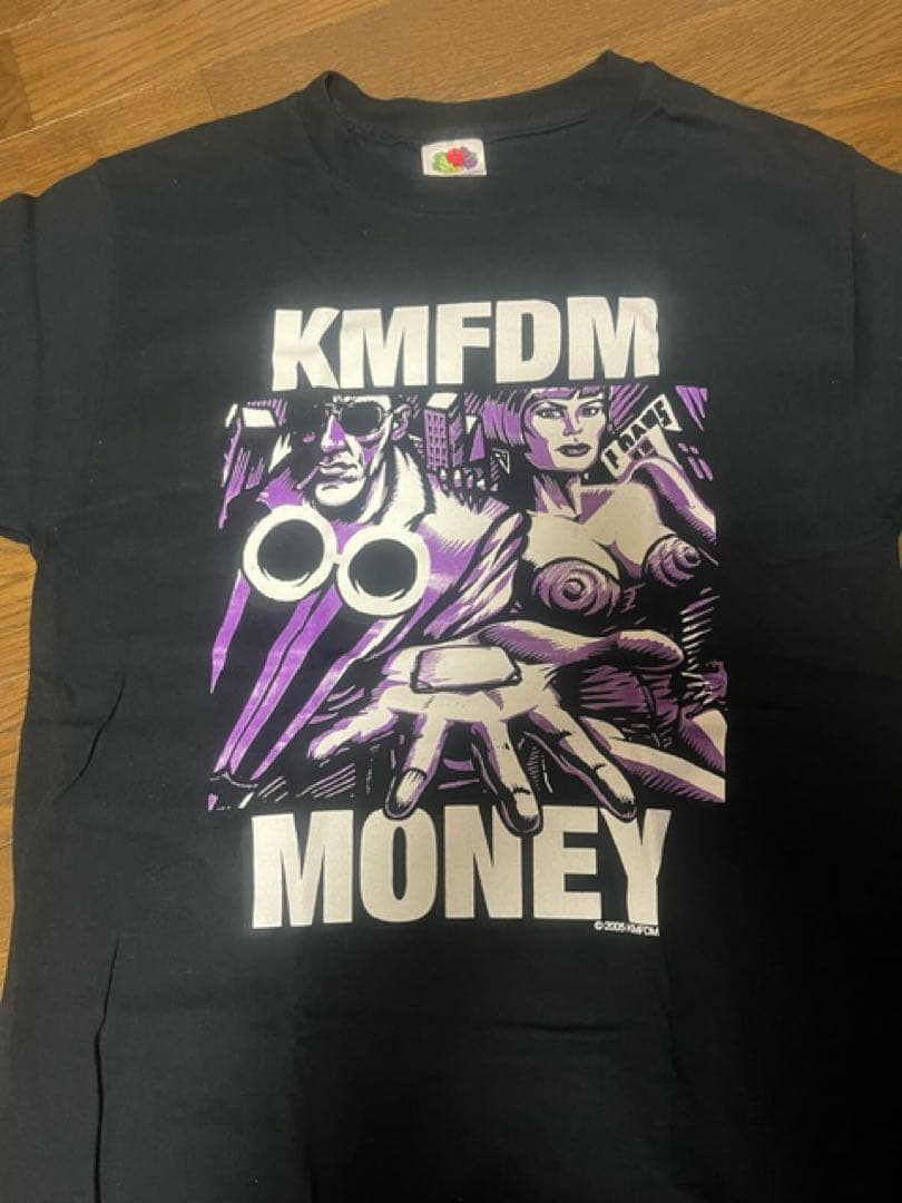 #90年物 KMFDM MONEY Tシャツ 黒色