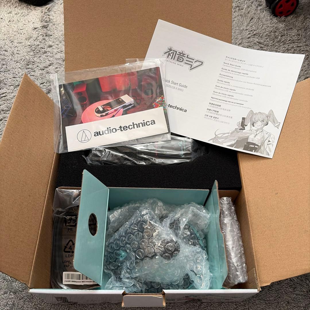 即決可！audio-technica Hatsune Miku 初音ミク　マイク