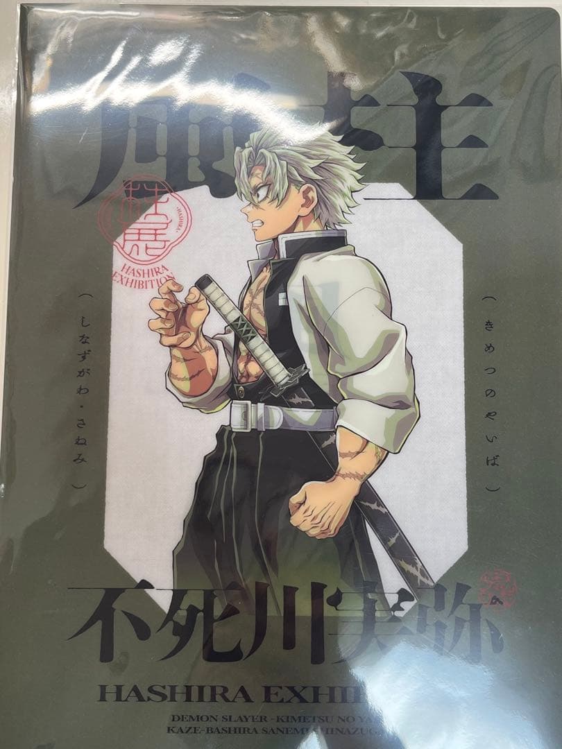 鬼滅の刃 柱展 キービジュアル A4 クリアファイル 不死川実弥 風柱 横向き