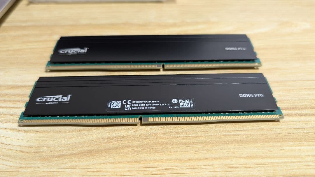 Crucial DDR4 Pro 64GB (32GB×2枚) 3200MT/s