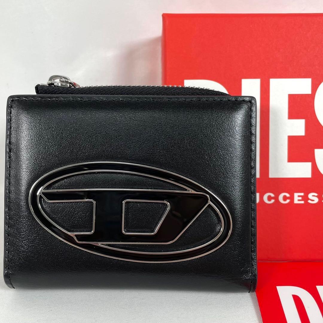 美品 DIESEL ディーゼル 二つ折り財布 ケース カードケース 箱付き