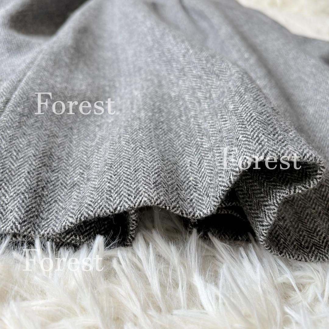 【新品】シルクネップヘリンボーン ガウチョパンツ　size44　23区