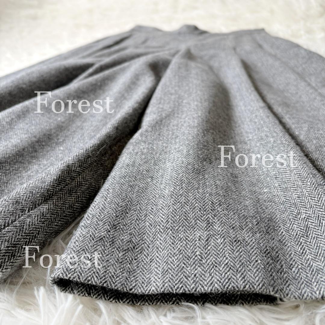 【新品】シルクネップヘリンボーン ガウチョパンツ　size44　23区