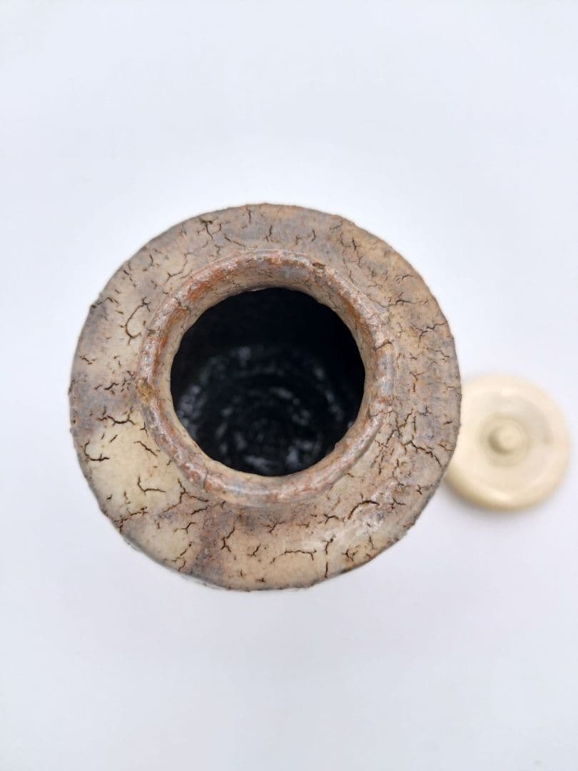 a980 茶入 萩 金子宗楓 利休間道 木箱 古物 茶道具