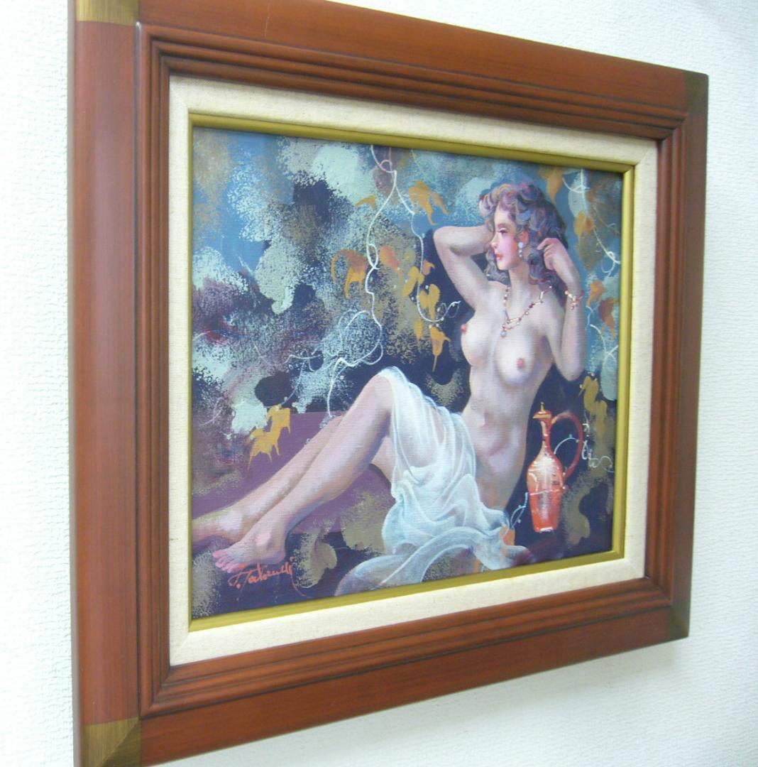 絵画  油絵  竹内敏彦  肉筆油絵 人物画  裸婦 F6