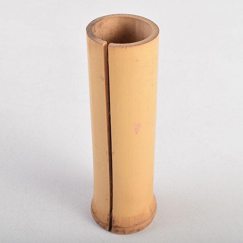 茶道具　黒田宗傳作　竹尺八　花入　銘「清風」　極め箱　C　R9392