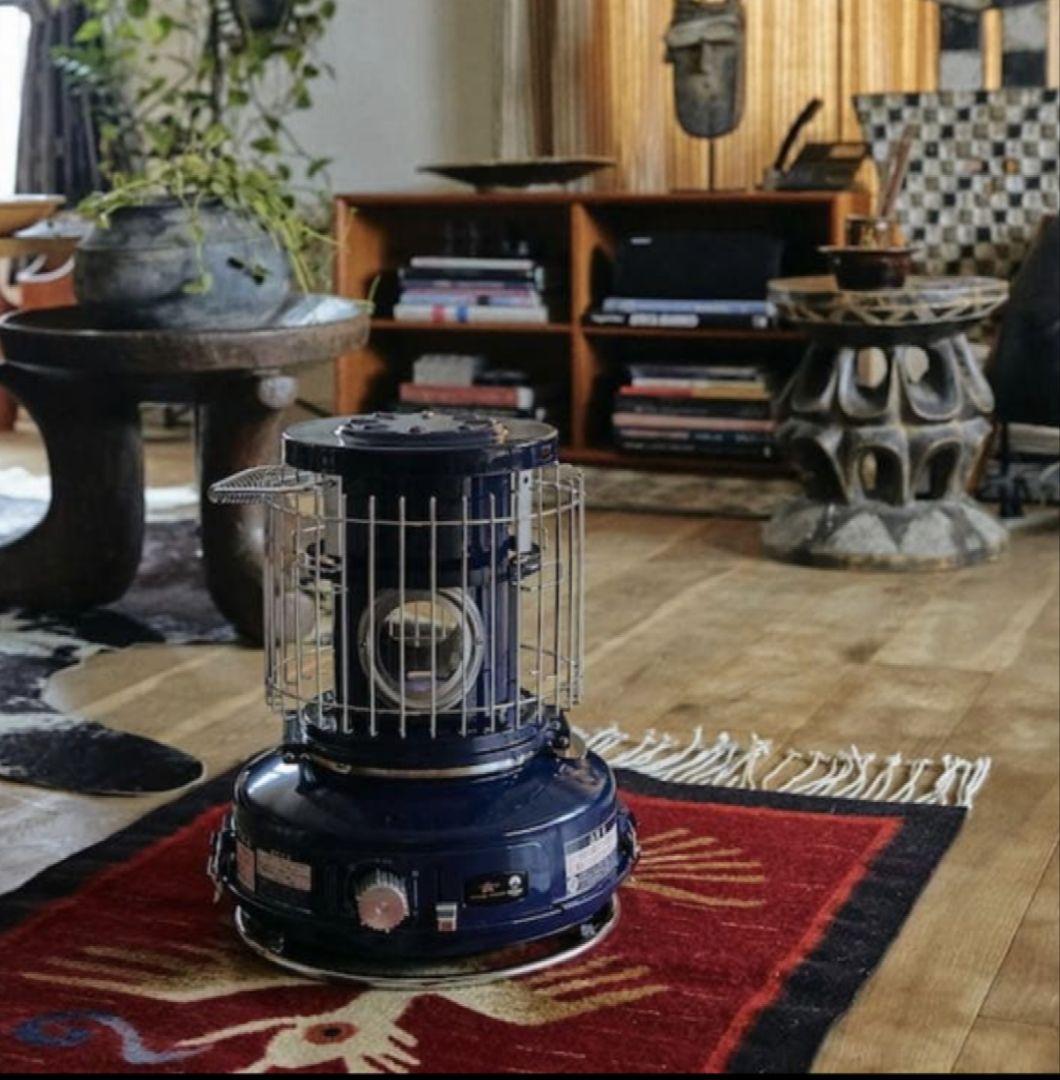 美品 アラジン×BEAMS ガスストーブ 限定 藍色♪