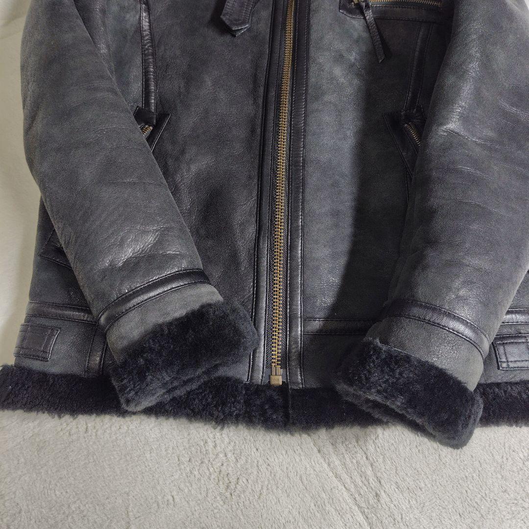 極美品　リューグーレザーズ　ムートン フライトジャケット　B-3　L