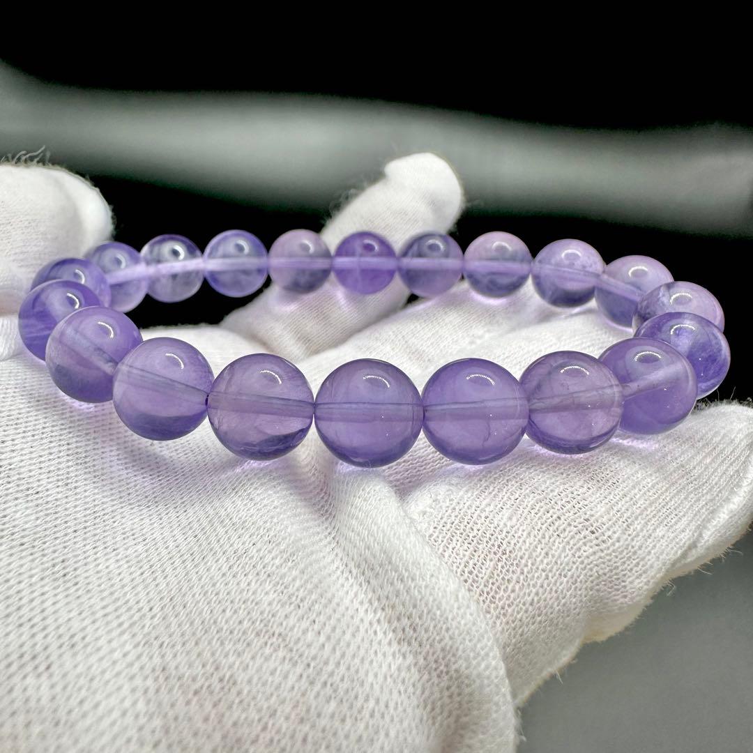 レアカラー！！　パープルフローライト　ブレスレット⑤