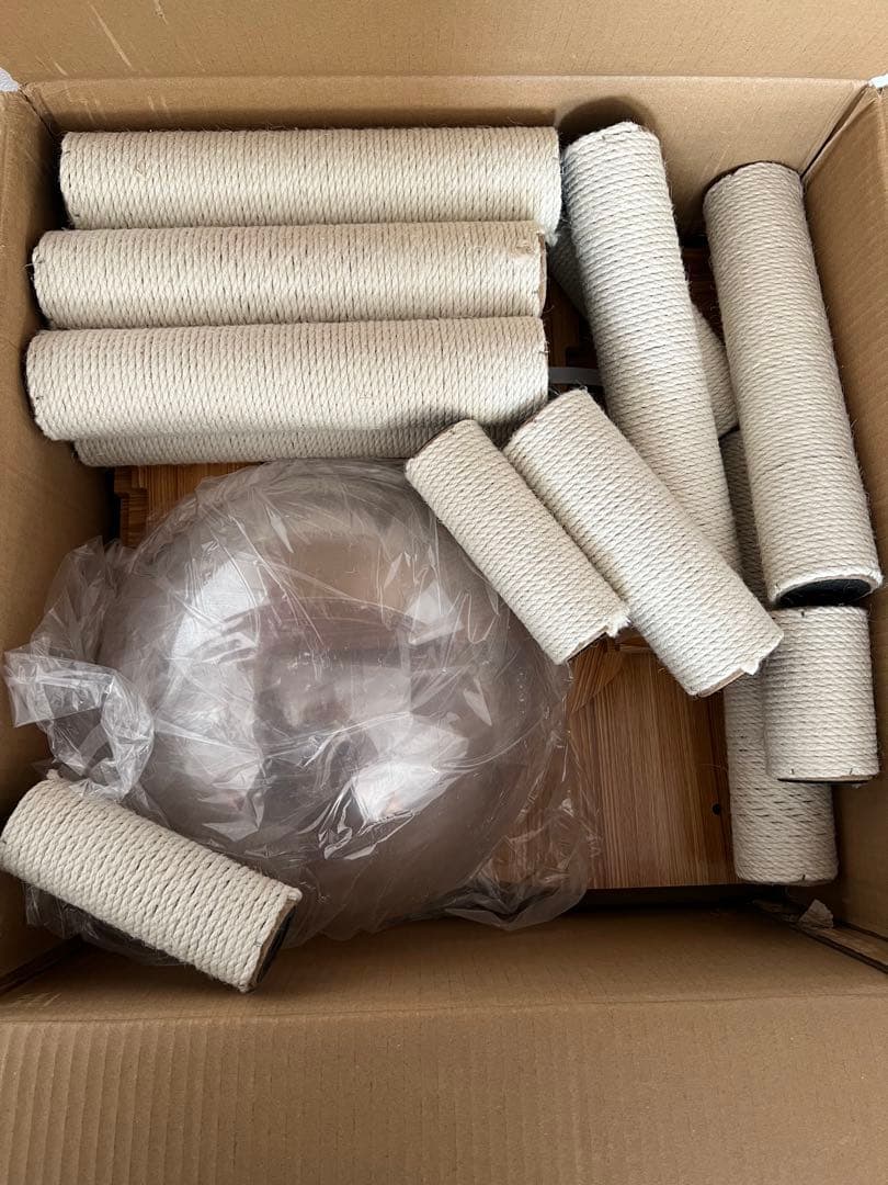 ✨美品✨キャットタワー 約165cm 木製 スリム キャットハウス 運動不足解消