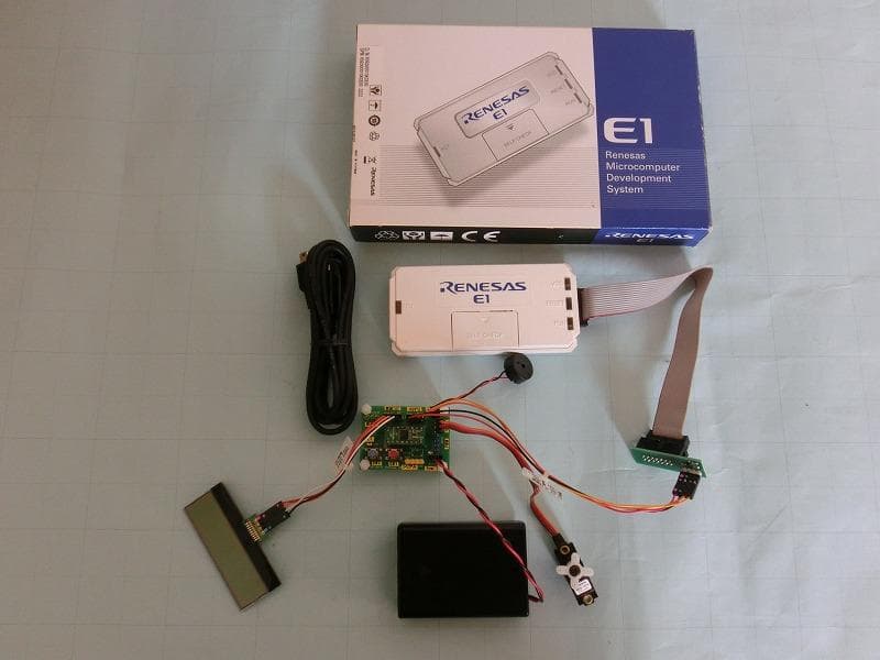 初心者・サポート付 ルネサス　Renesas　E1エミュレータ　実習用キット
