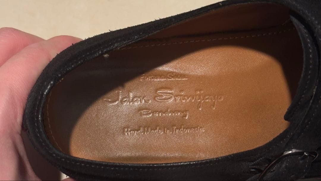 B*n様 【最終値下】ジャランスリワヤ 黒 スエード ダブルモンクストラップ 7