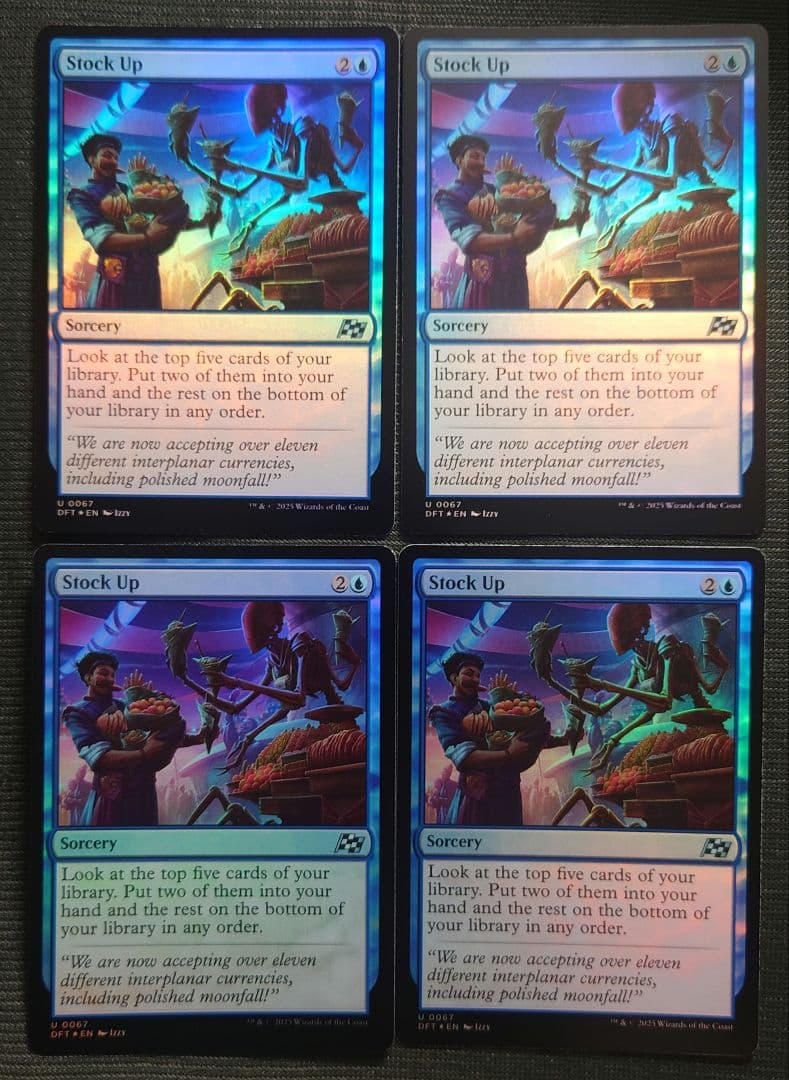 mtg 超高騰中 英語版 フルFOIL 4枚セット 食料補充 dft