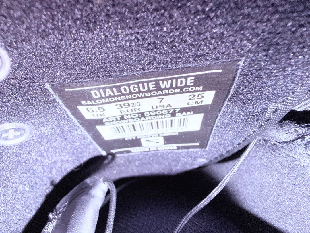 綺麗です♪SALOMON DIALOGUE WIDE 25cm 幅広 甲高ブーツ