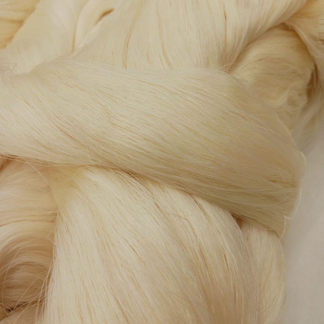 生糸大量　精錬前　未使用絹糸