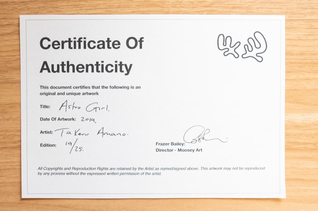 【SALE】現代アート 天野タケル『Astro Girl』