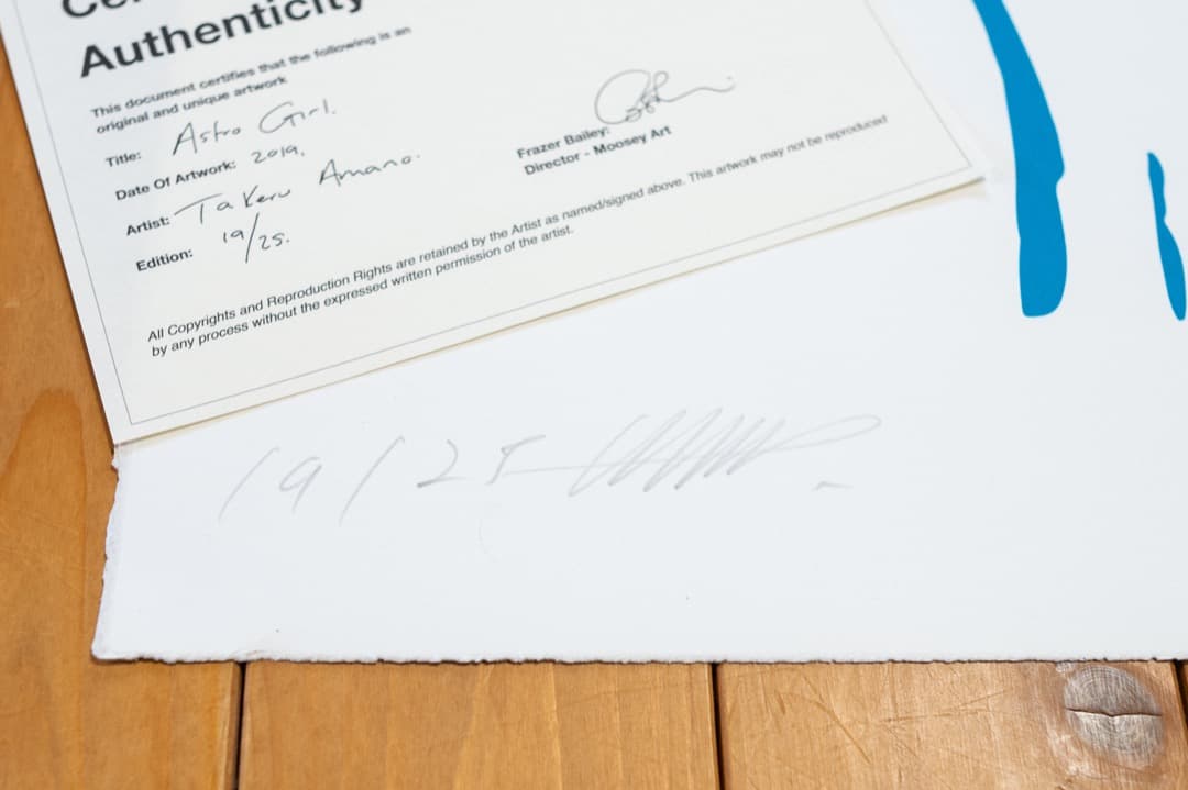 【SALE】現代アート 天野タケル『Astro Girl』