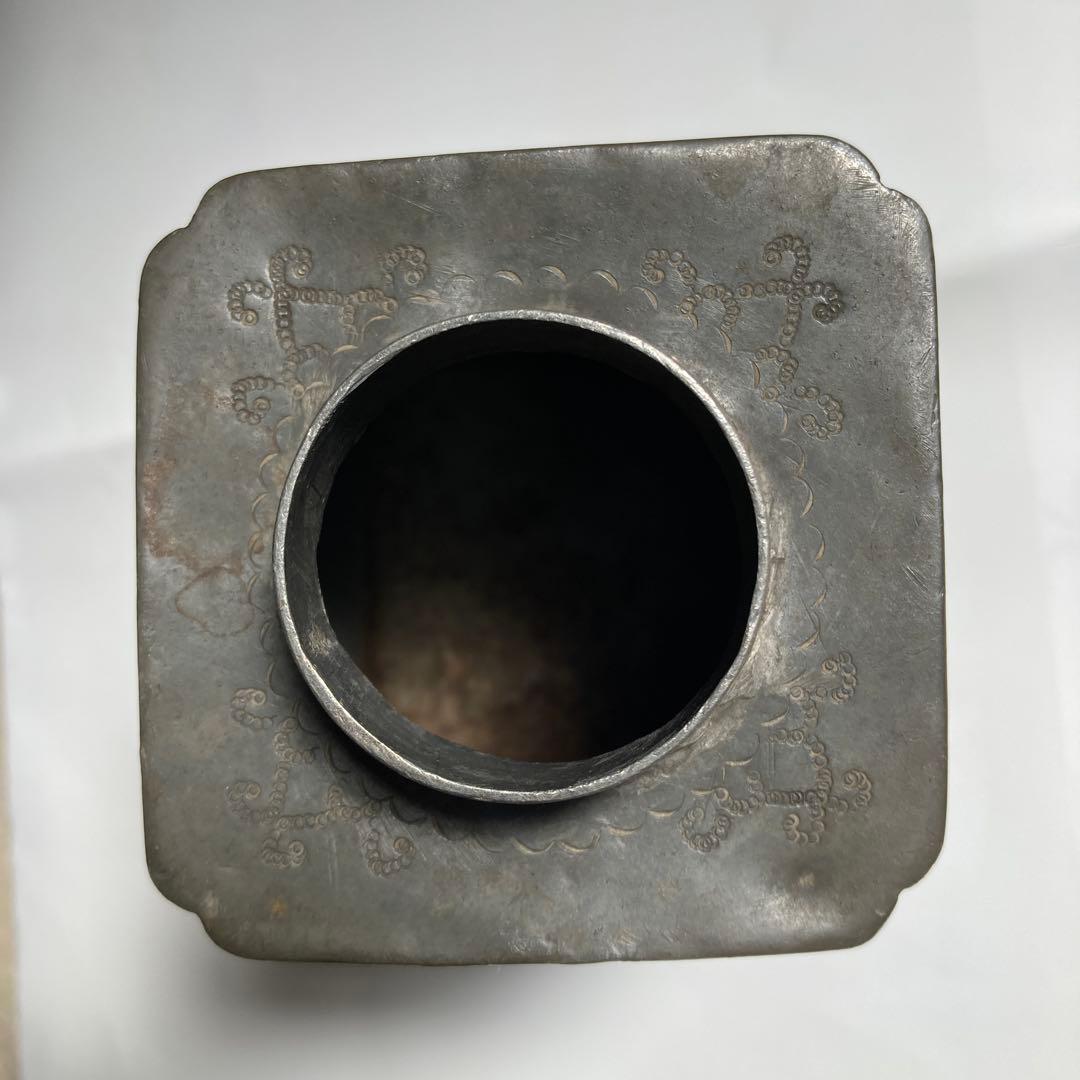 お茶道具 茶入れ 茶壷 光大正金玉市天順制 古錫 中国美術