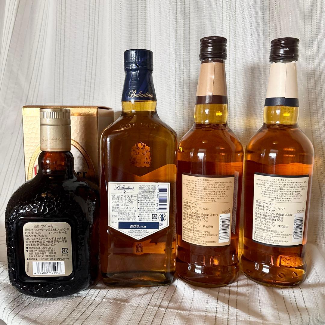 限定価格❣️バランタイン12年Old Parr12年フォアローゼズウイスキー4本