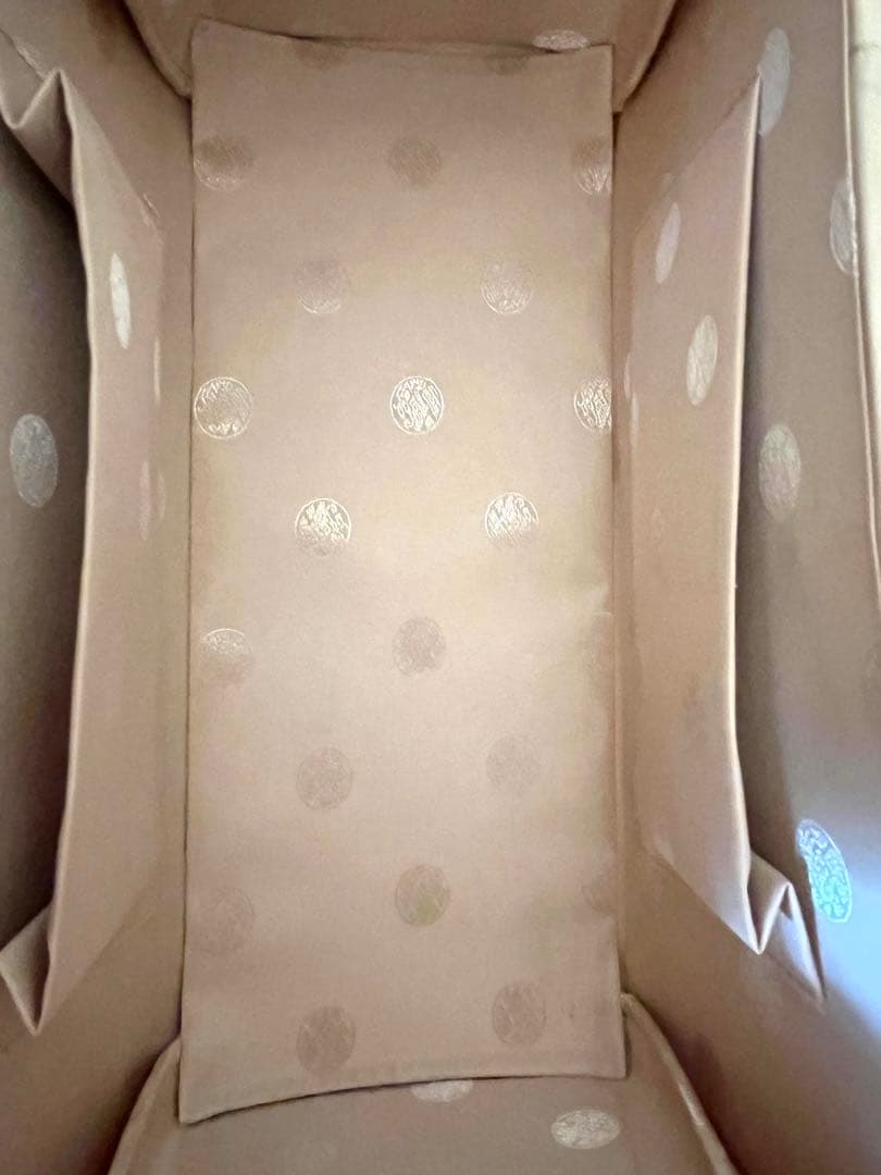 本パナマ ベージュ ハンドバッグ ボックス型　神田胡蝶