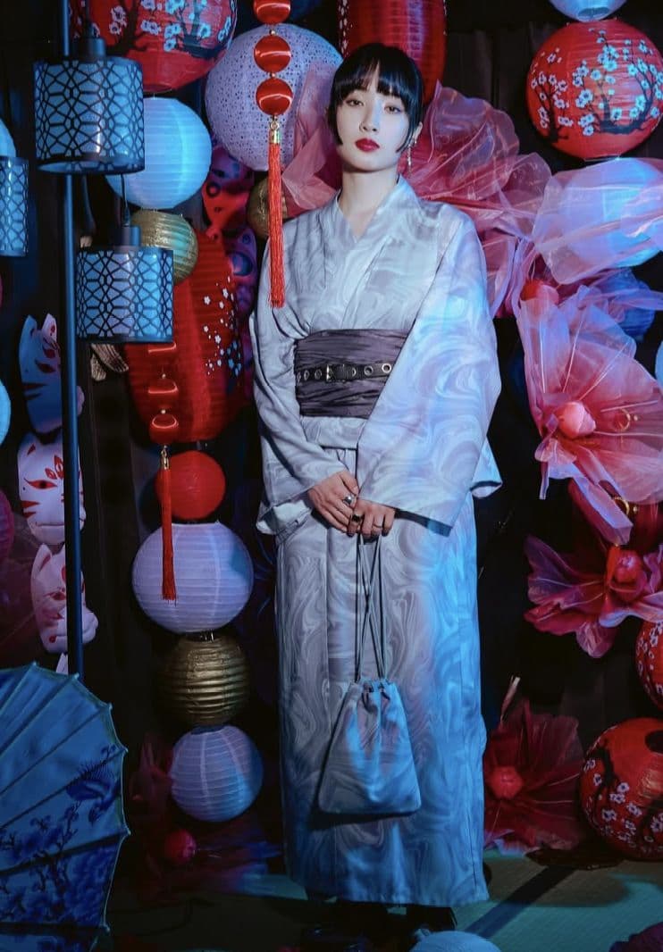 廃盤カラーアソート浴衣3点セットEllnoLoset ユニセックス モード 浴衣