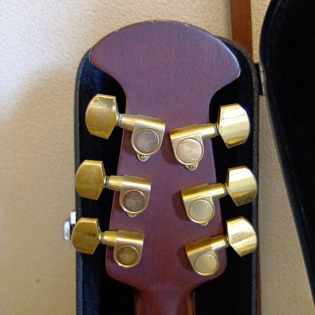 オベ−ション、エレキアコースティックギター オレンジ/ブラウン