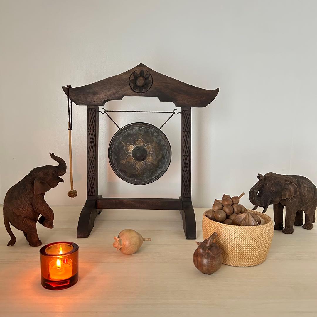 タイでは幸せを呼ぶドラ☆彡　バンコクで購入　銅鑼