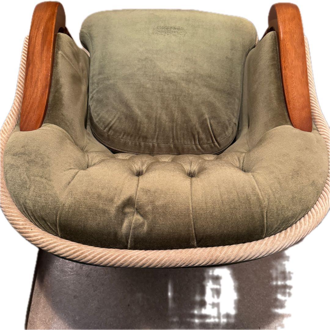 「美品」　高級品　送料込み　ナガノインテリア工業　1人がけソファ