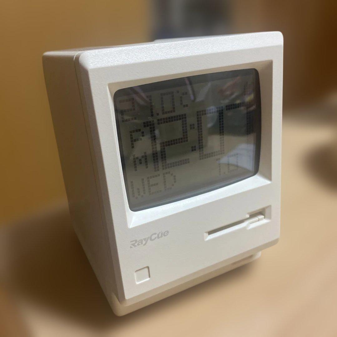 1984レトロデザイン デジタル時計　ダイヤル式調光　多機能アラーム　温度表示