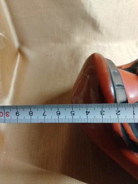 鬼面　般若　焼き物　25x18cm　詳細不明　印様あり