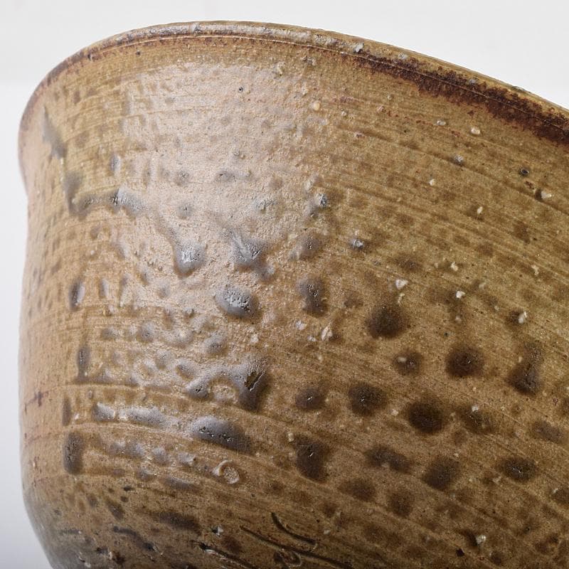 伊羅保　刷毛目茶碗　銘「二人静」　堀内宗心（兼中斎）極め箱　V　R7648