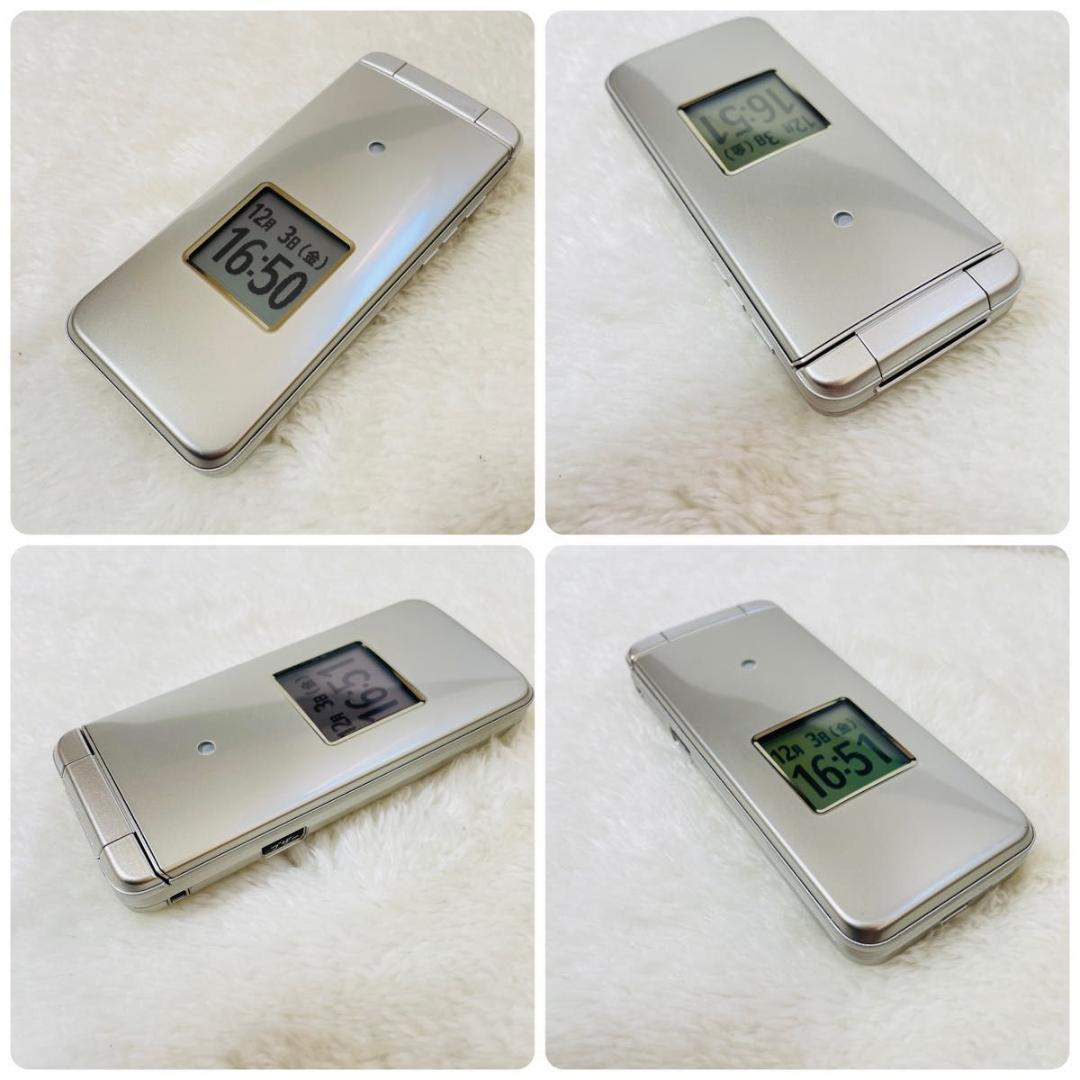 【新品同様品】au かんたんケータイライト　KYF43 シャンパンゴールド