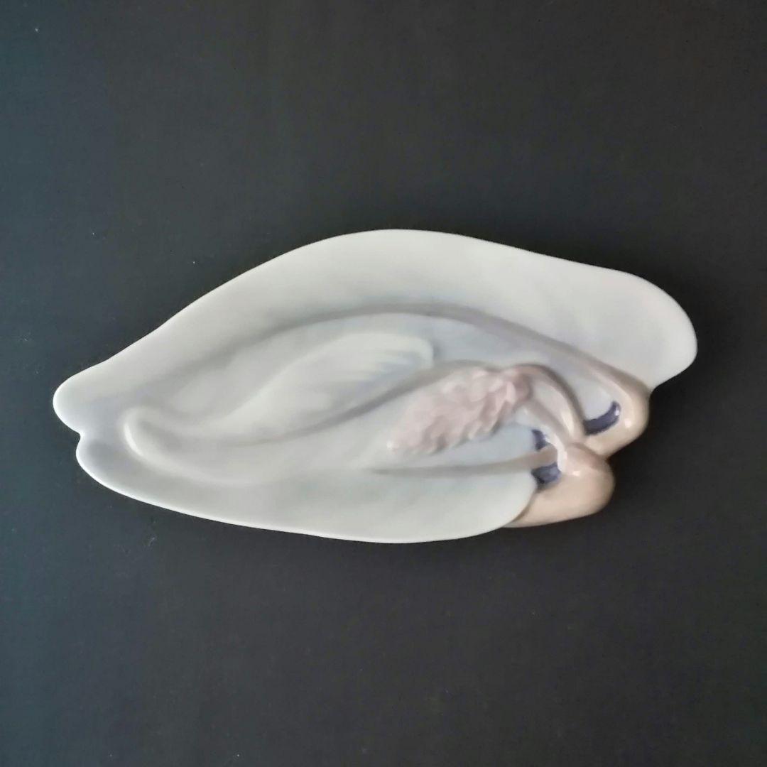 逸品　花文筆皿　ビングオーグレンダール（Ｂ＆Ｇ)　デンマーク　釉裏彩皿